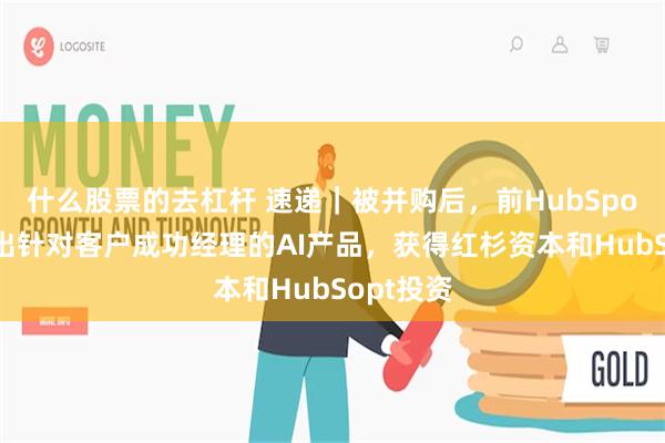 什么股票的去杠杆 速递｜被并购后，前HubSpot高管推出针对客户成功经理的AI产品，获得红杉资本和HubSopt投资