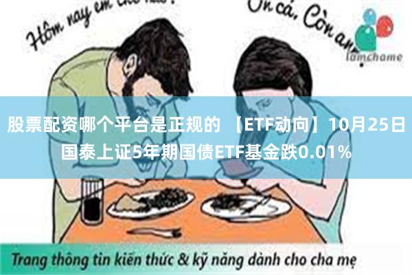 股票配资哪个平台是正规的 【ETF动向】10月25日国泰上证5年期国债ETF基金跌0.01%