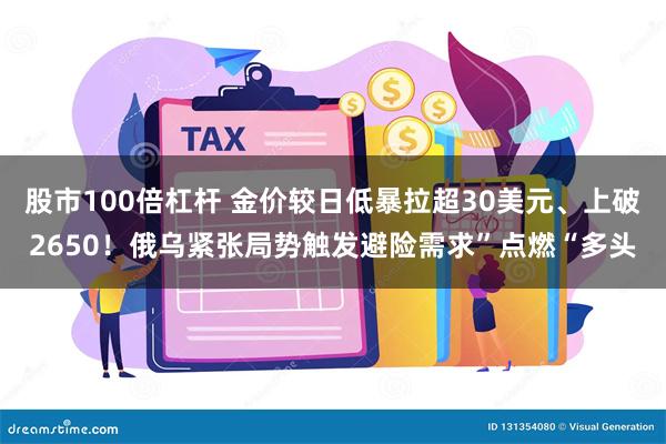 股市100倍杠杆 金价较日低暴拉超30美元、上破2650！俄乌紧张局势触发避险需求”点燃“多头