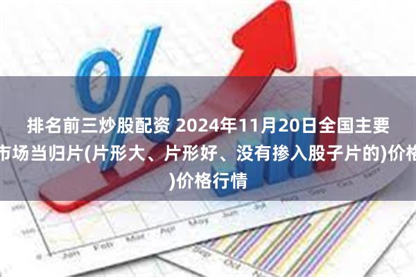 排名前三炒股配资 2024年11月20日全国主要批发市场当归片(片形大、片形好、没有掺入股子片的)价格行情