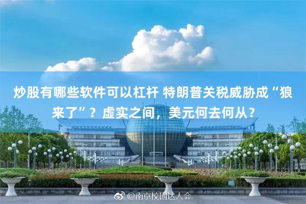 炒股有哪些软件可以杠杆 特朗普关税威胁成“狼来了”？虚实之间，美元何去何从？